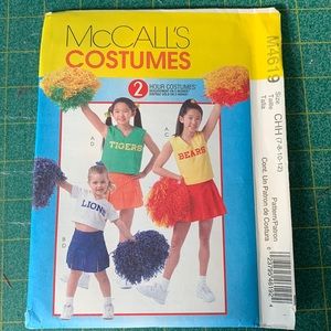 McCall’s M4619 costume sewing pattern child size 7-8-10-12